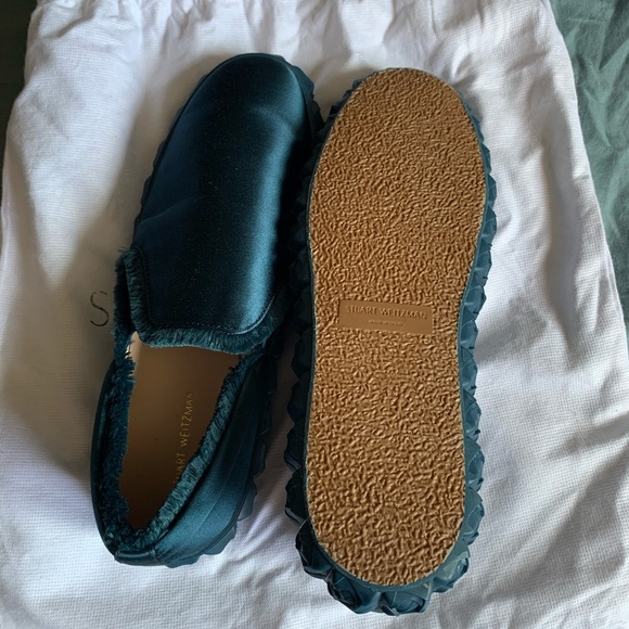 Stuart Weitzman Fringiebelle Satin Sneaker 8.5 - Picture 4 of 5